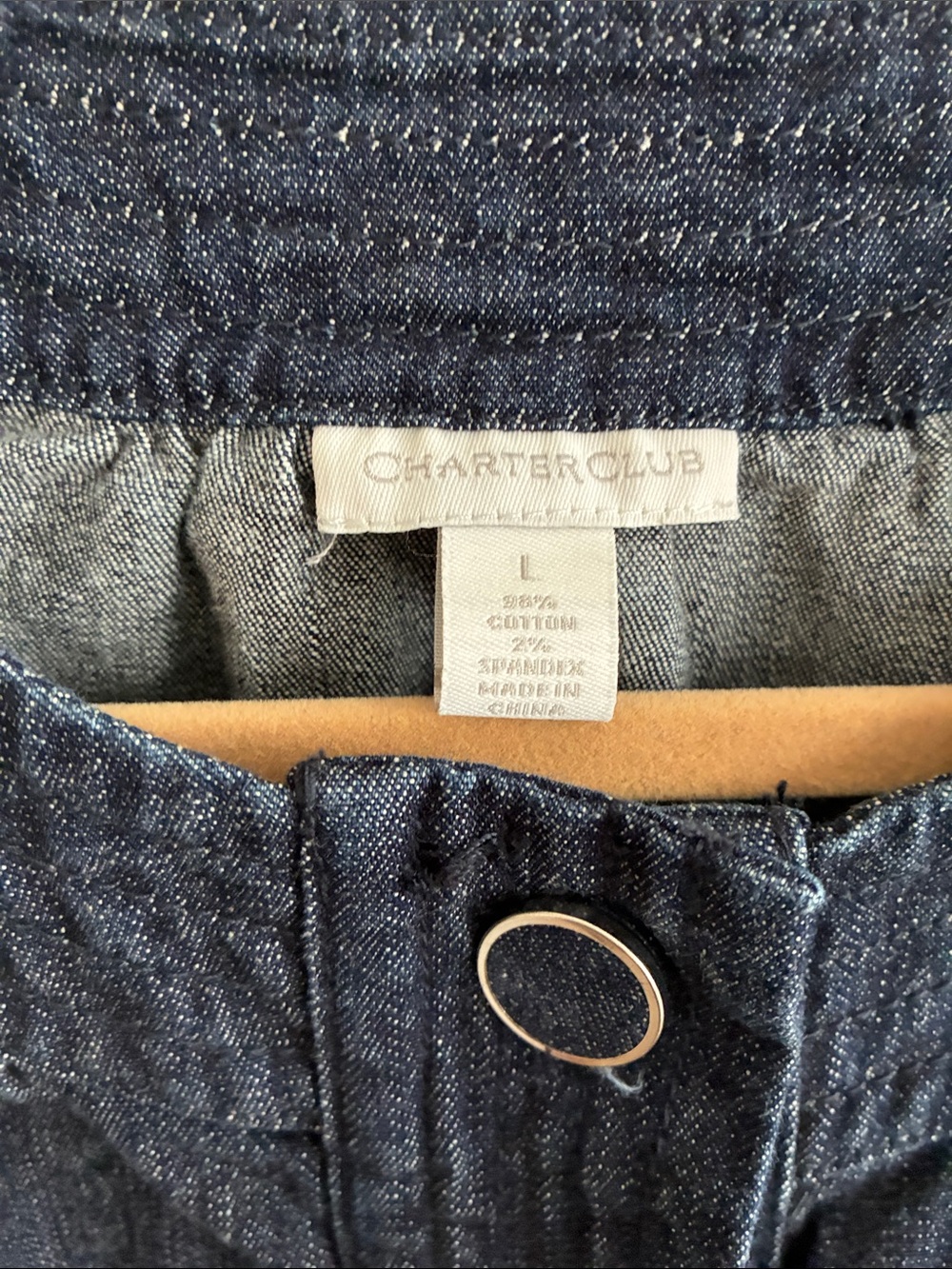 Charter Club indigo denim jacket